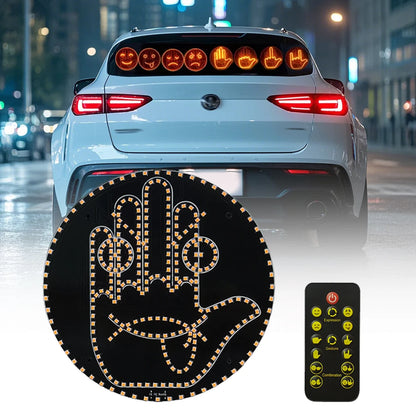 Waterproof Car Glow Palm Main Gesture Light Car Led Lighting Expression Finger Light Road Rage Middle Finger Gesture Palm Light