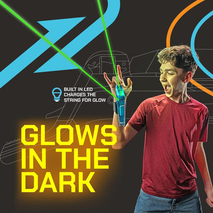 Aracna Glow-In-The-Dark Webshooter – Superhero String Launcher Toy for Kids, Teens & Adults – Patented, Reloading, Durable & Viral Web Shooting Action Toy for Endless Tricks & Epic Battles