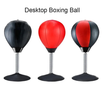 Desktop Boxing Ball Have Suction Cup Desk Punching Bag Boxing Equipment Kids and Adults Stress Relief Boxing Practice Exercise