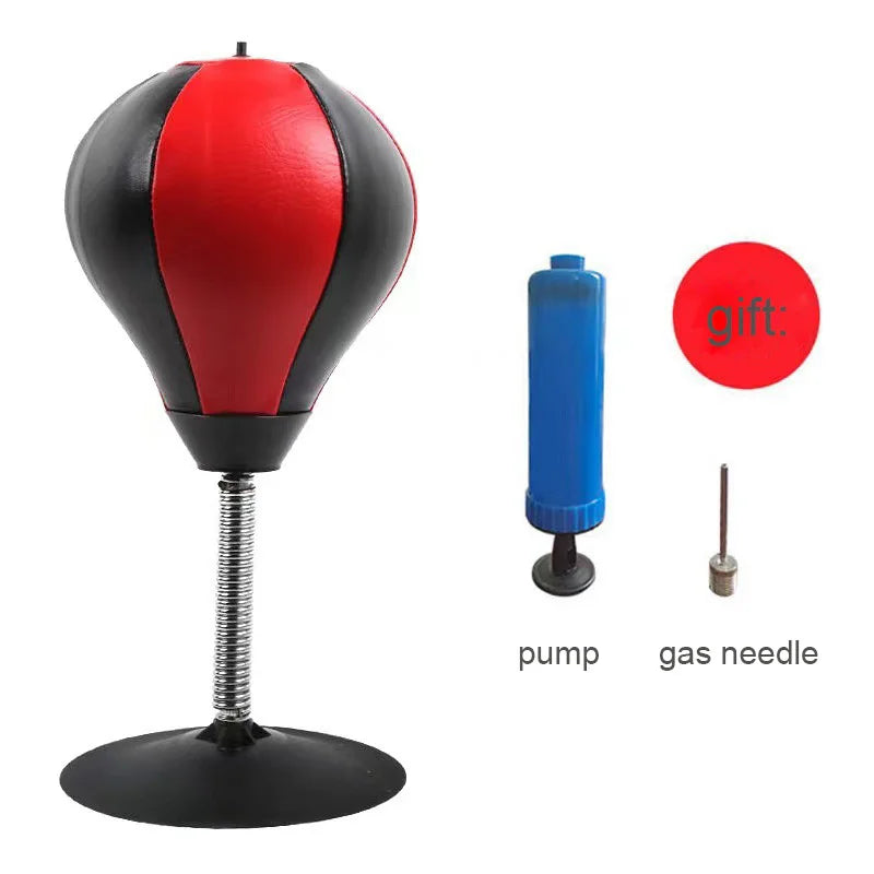 Desktop Boxing Ball Have Suction Cup Desk Punching Bag Boxing Equipment Kids and Adults Stress Relief Boxing Practice Exercise