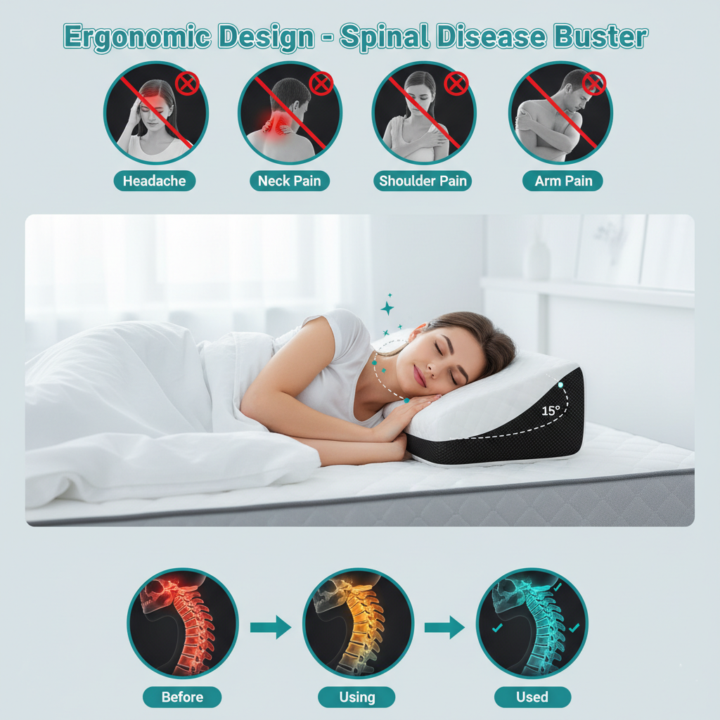 Shopiteria™ CerviCloud™ Orthopedic Pillow