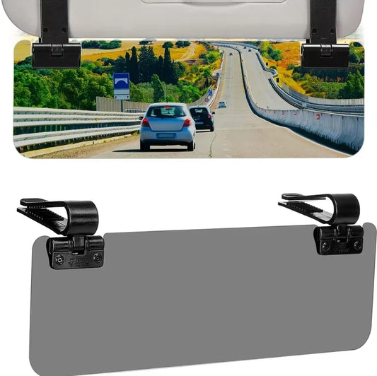 Universal Car Sun Visor Extender Adjustable anti Glare Driving Shield Extended Sun Visor with Dual Clips for Truck Windshield
