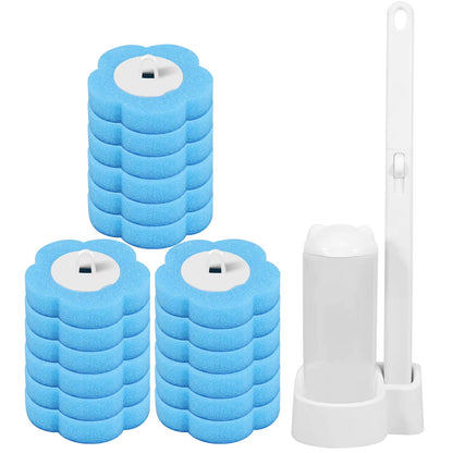 Toilet Brush with Disposable Replacement Head Kits Upgrade Long Handle Bathroom Cleaning Brush for Home Wc Accessories